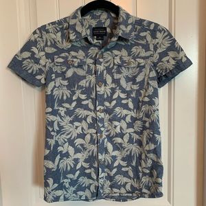 Lucky Brand Youth Hawaiian Button Down Shirt- Med